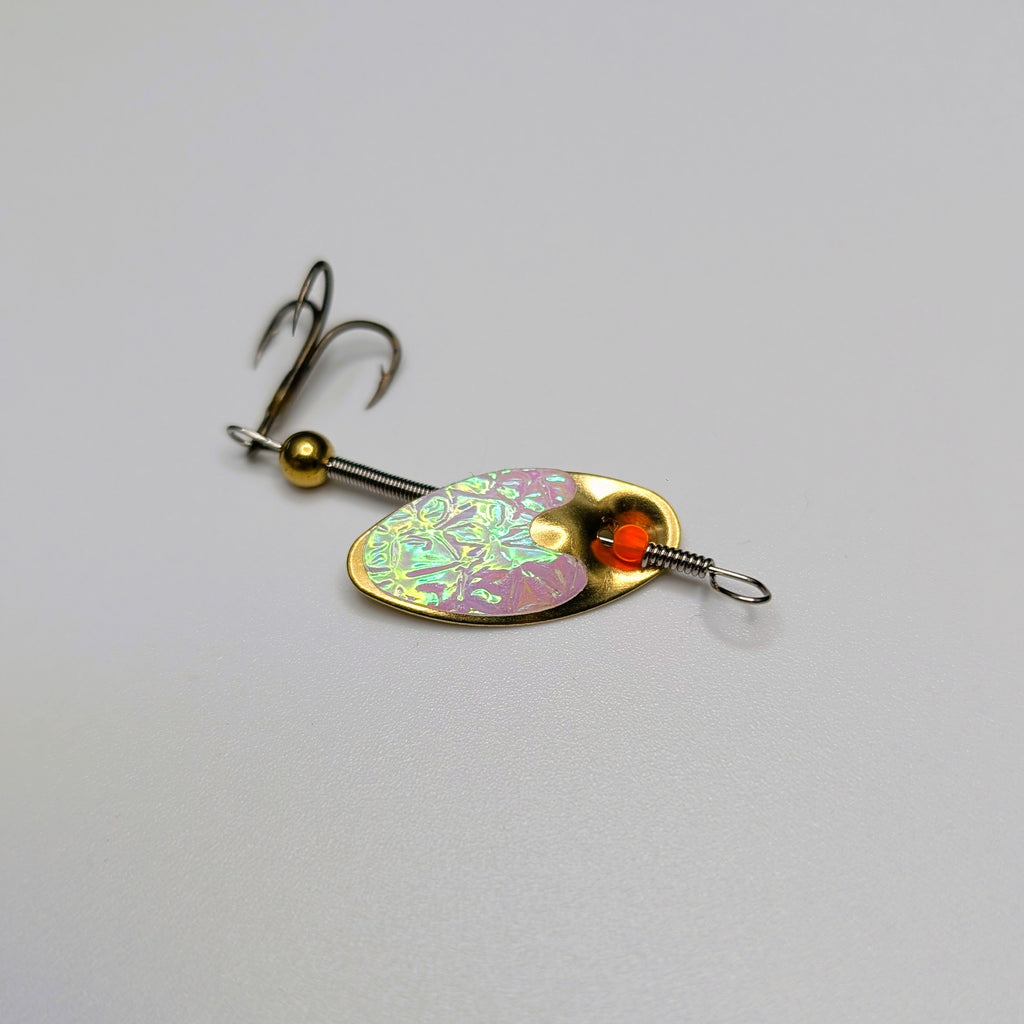 Glow‑Flash Brass Lure (#505)