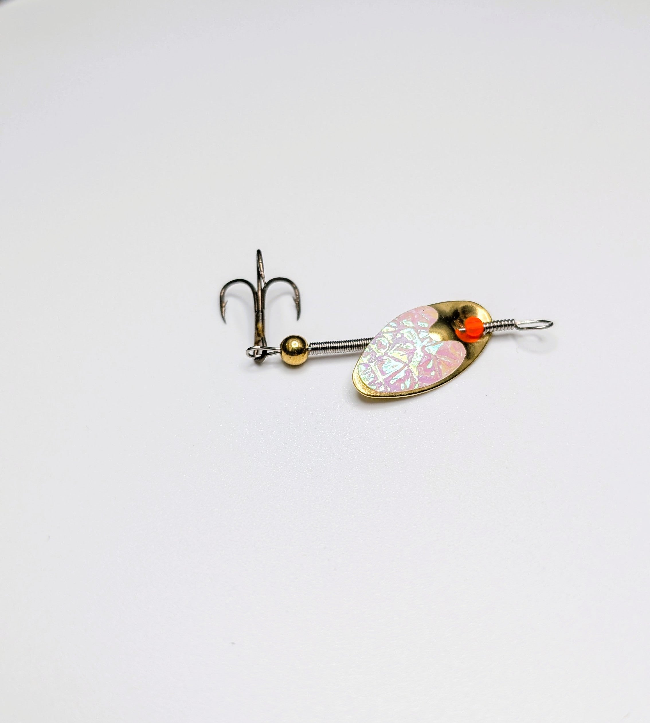 Glow‑Flash Brass Lure (#505)
