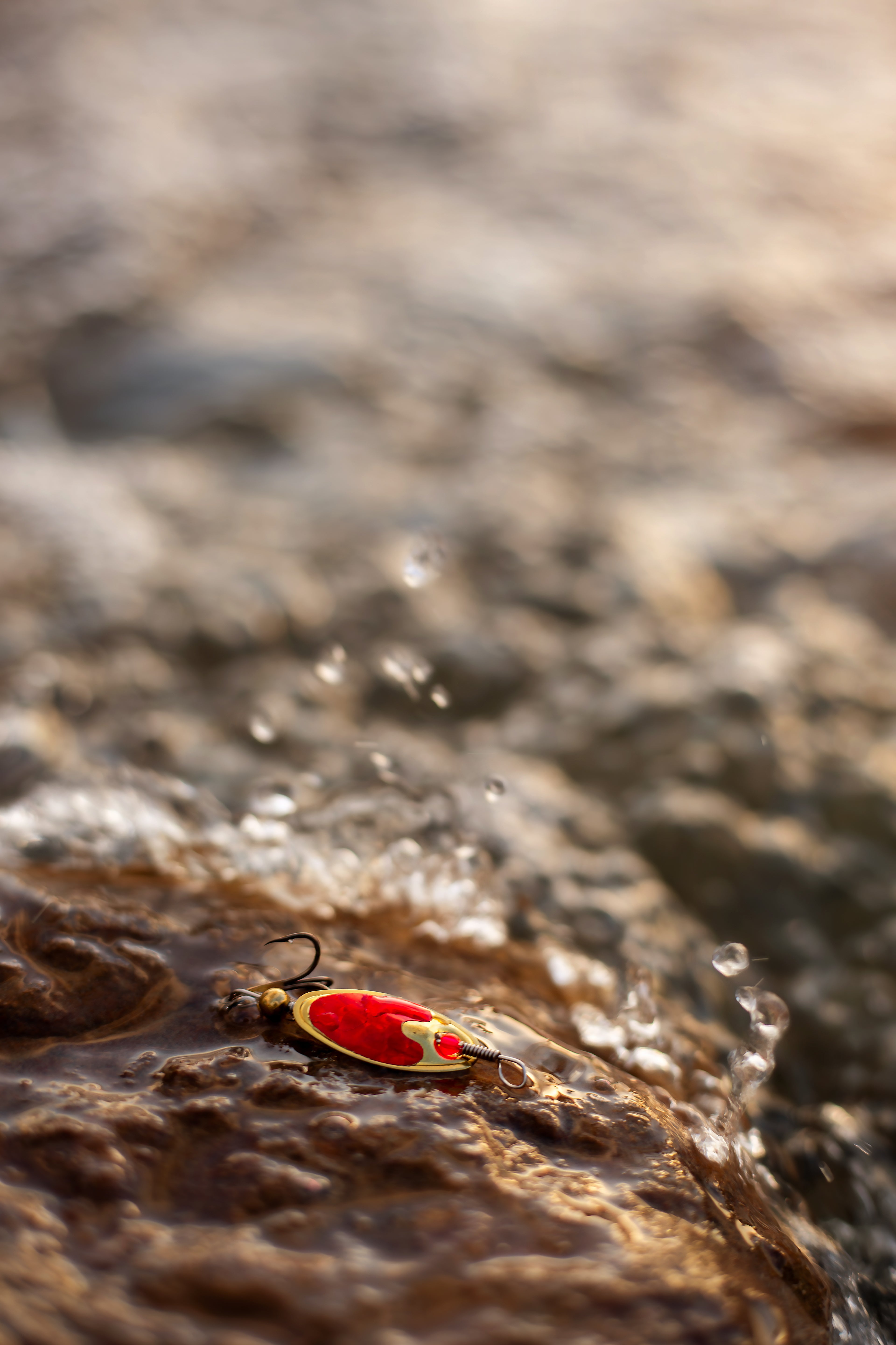 Lure 507 Red in the water