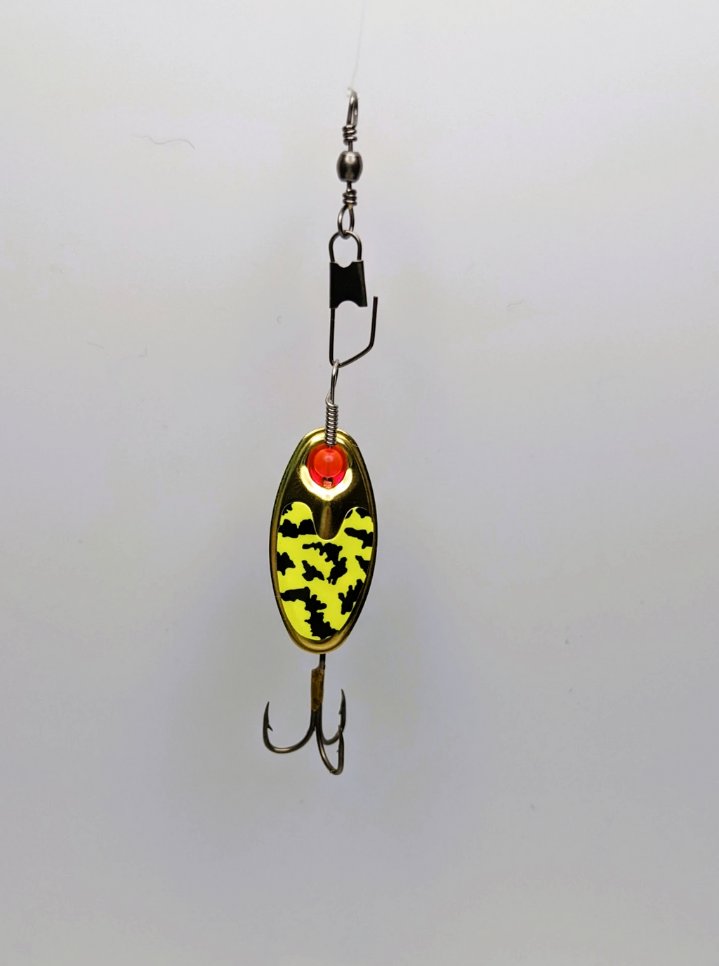 Chartreuse Tiger Brass Lure-Small (#503C)