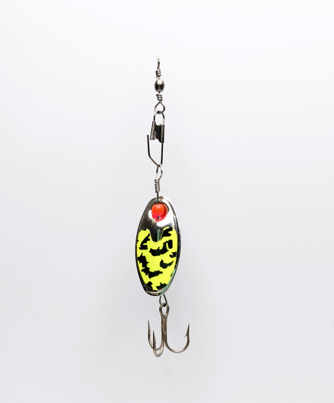 Chartreuse Tiger Nickle Lure-Small (#504C)