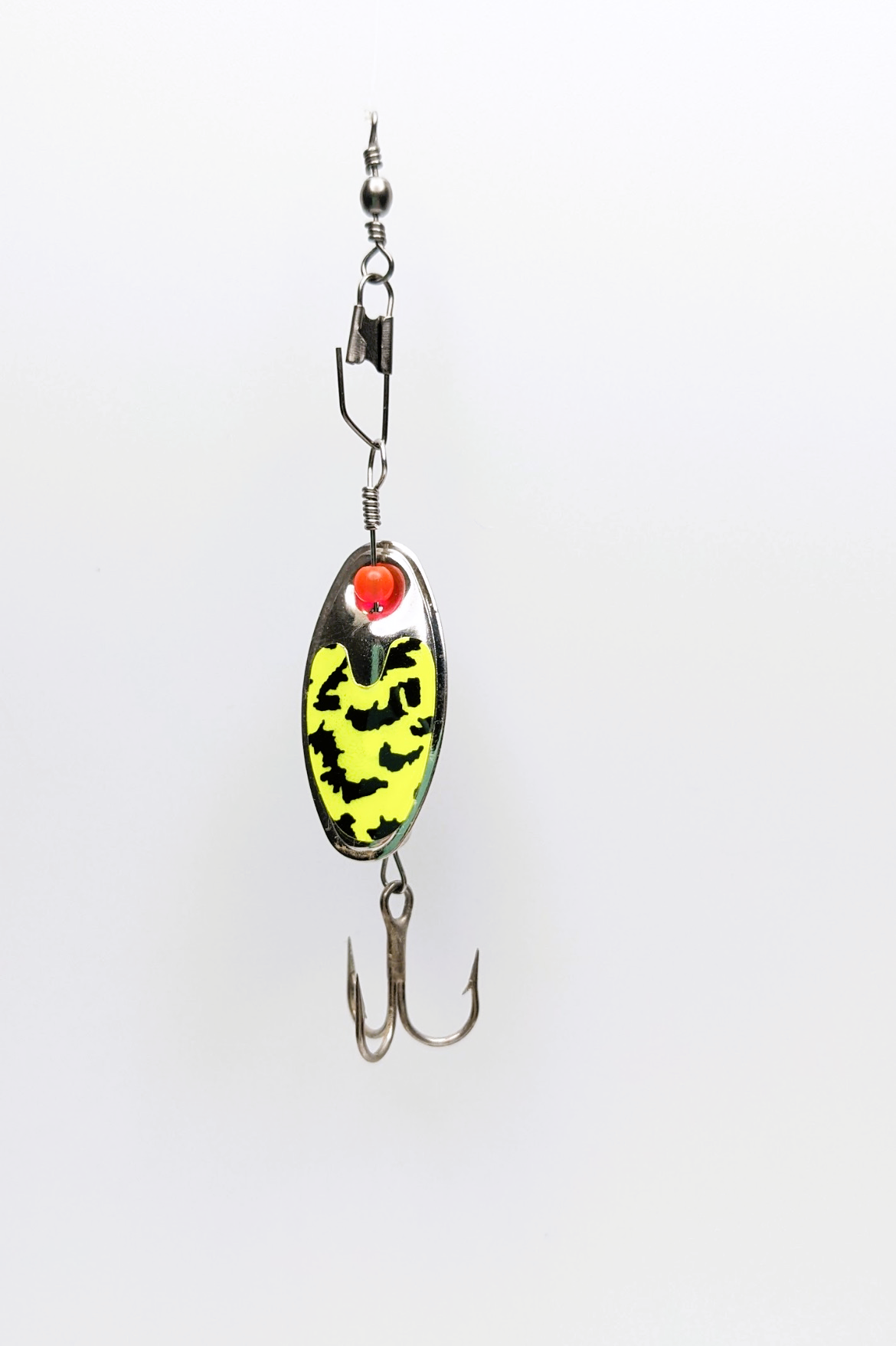 Chartreuse Tiger Nickle Lure-Small (#504C)