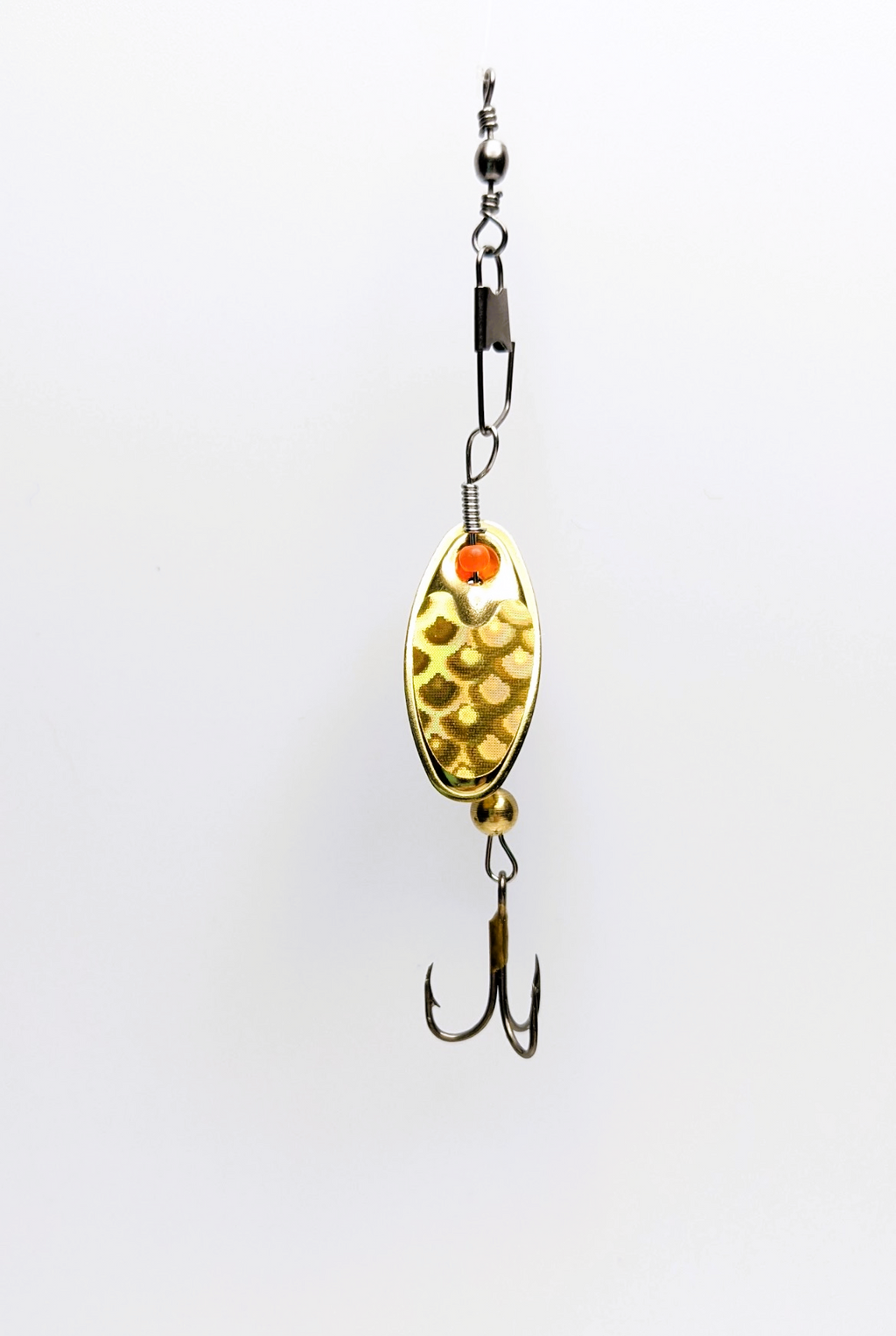 Gold Hammered Nickle Lure-Small (#504GD)
