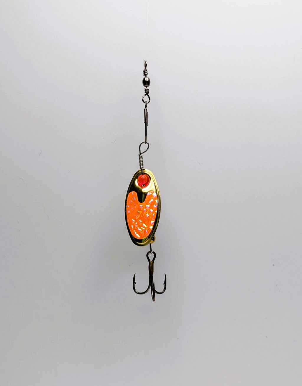 Orange Flash Nickle Lure-Small (#504O)