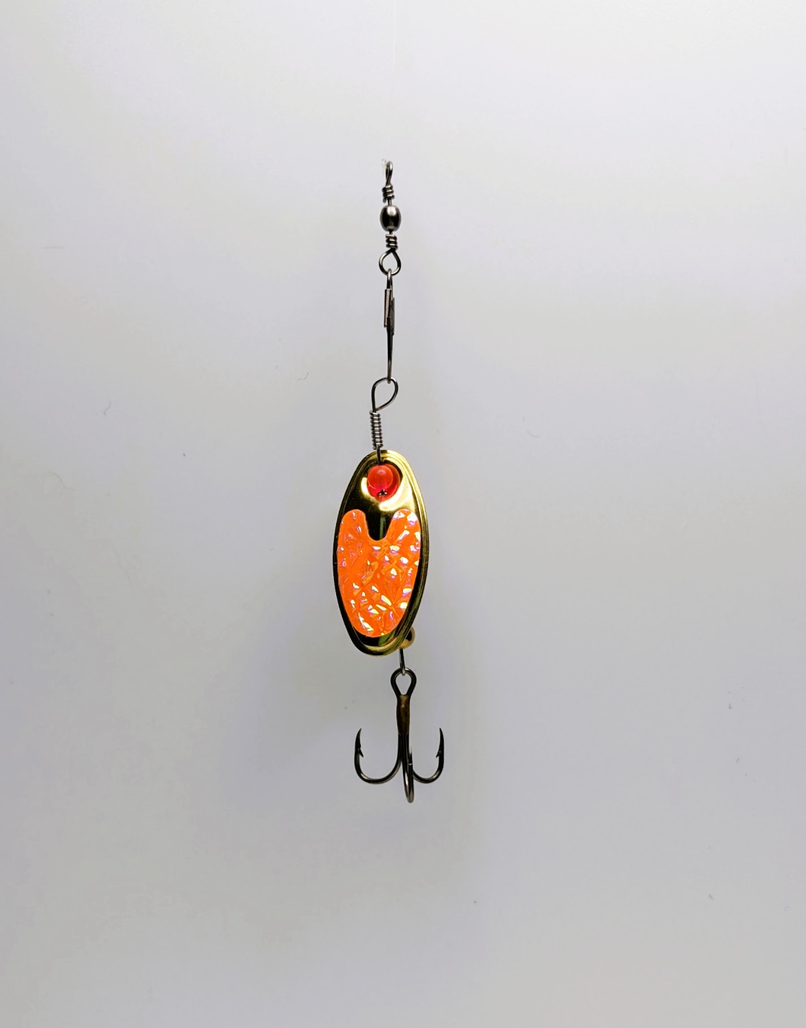 Orange Flash Nickle Lure-Small (#504O)