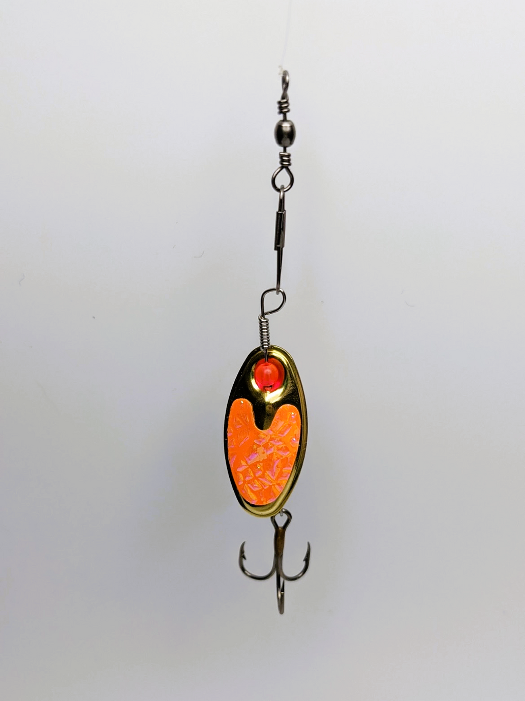 Orange Flash Nickle Lure-Small (#504O)