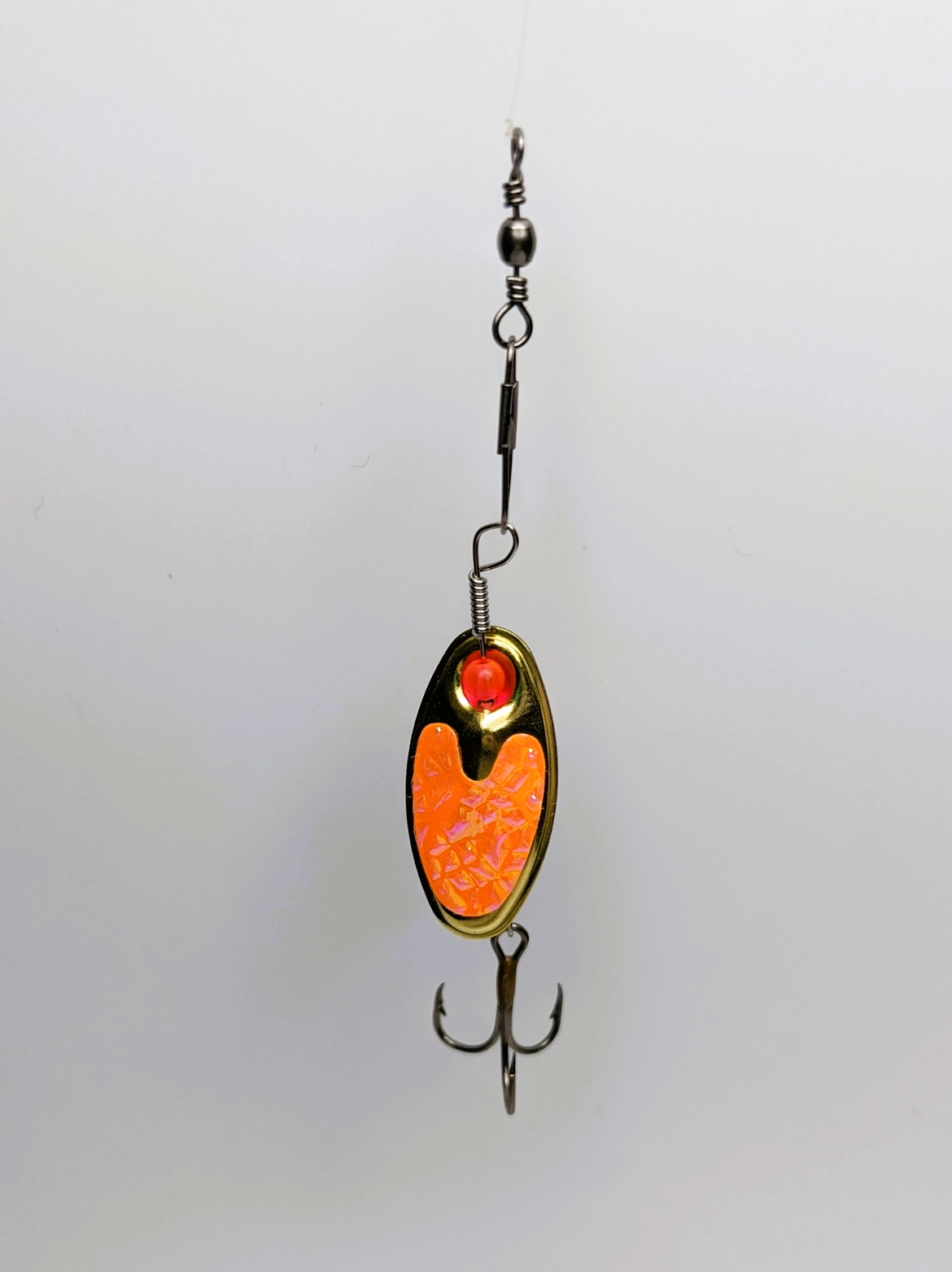 Orange Flash Nickle Lure-Small (#504O)