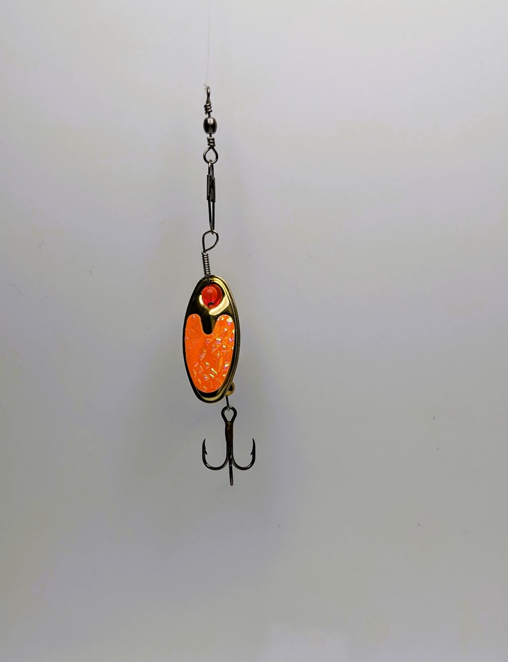 Orange Flash Nickle Lure-Small (#504O)
