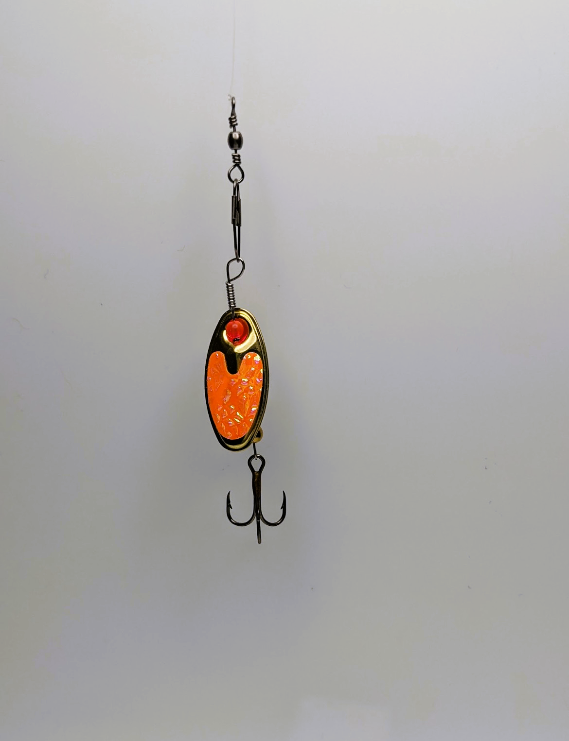 Orange Flash Nickle Lure-Small (#504O)