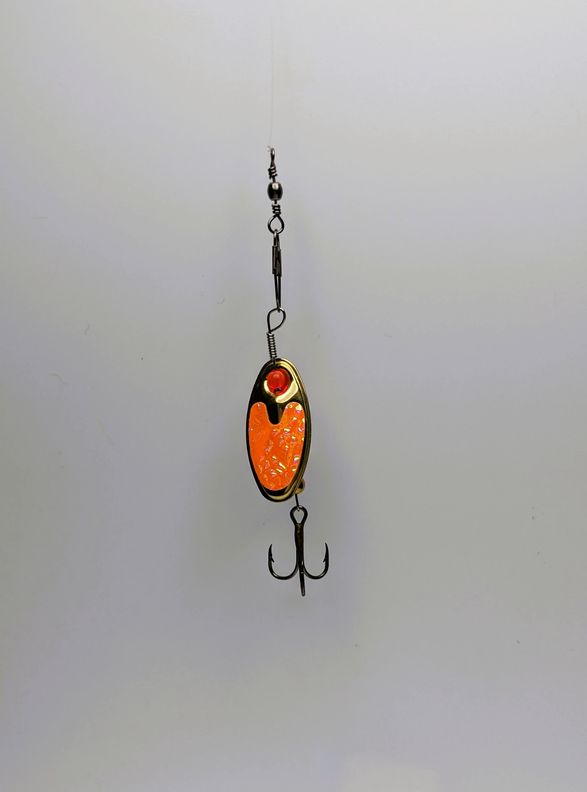Orange Flash Nickle Lure-Small (#504O)
