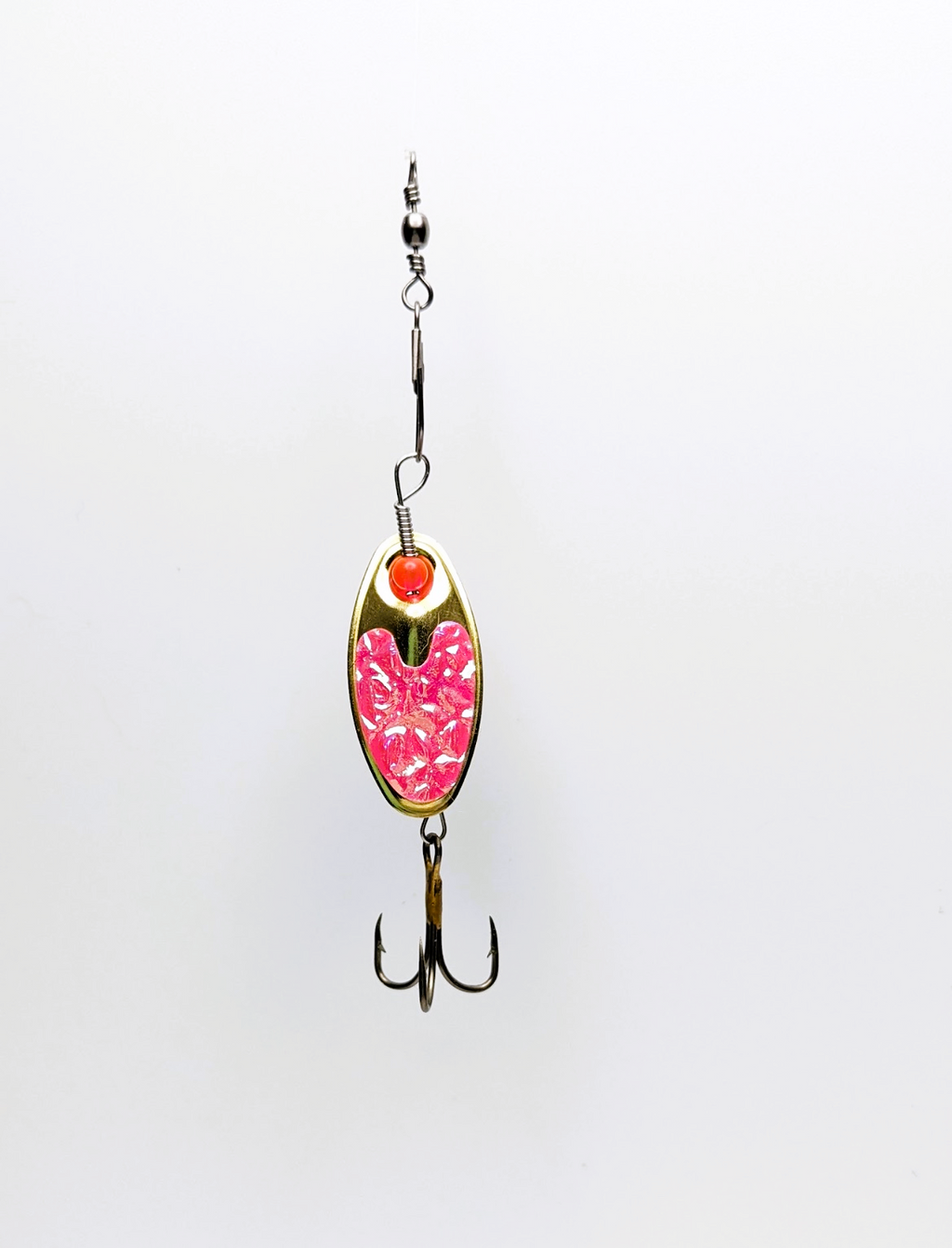 Pink Flash Nickle Lure-Small (#504P)