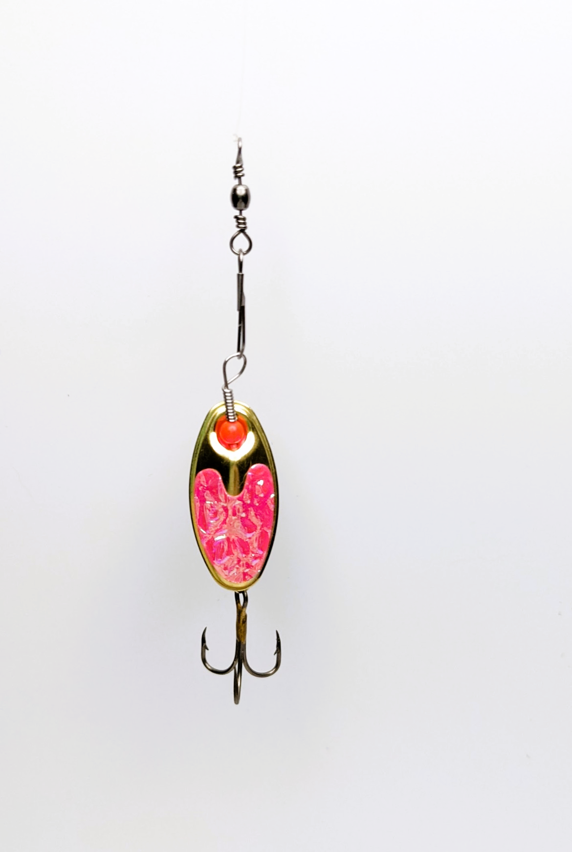 Pink Flash Nickle Lure-Small (#504P)