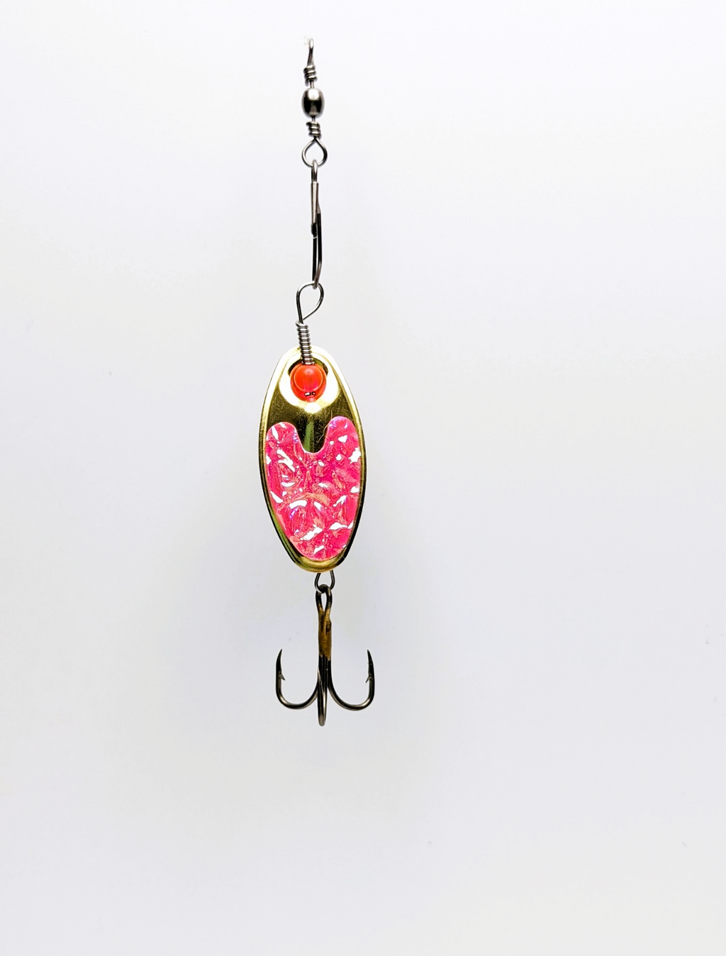 Pink Flash Nickle Lure-Small (#504P)
