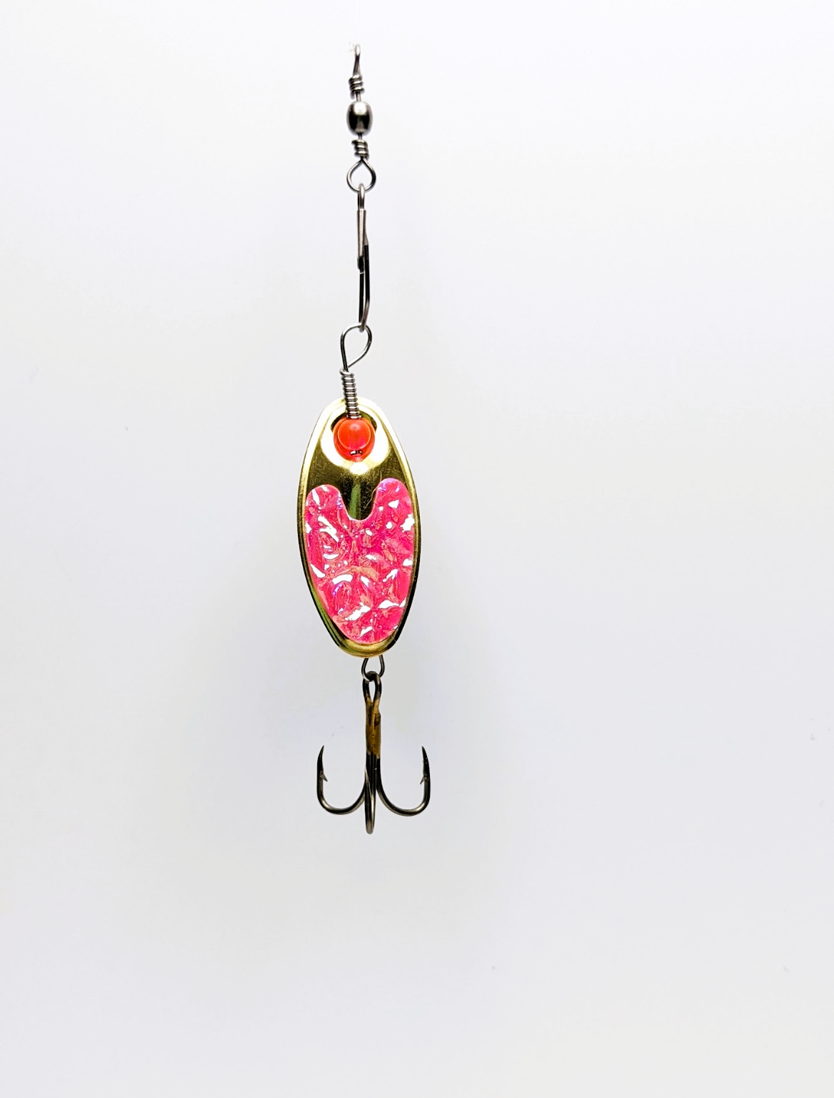 Pink Flash Nickle Lure-Small (#504P)