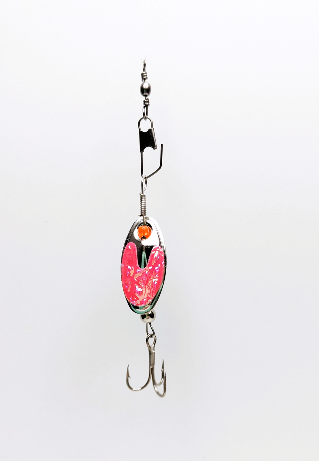 Pink Flash Nickle Lure-Small (#504P)
