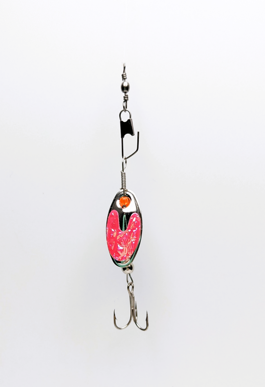 Pink Flash Nickle Lure-Small (#504P)