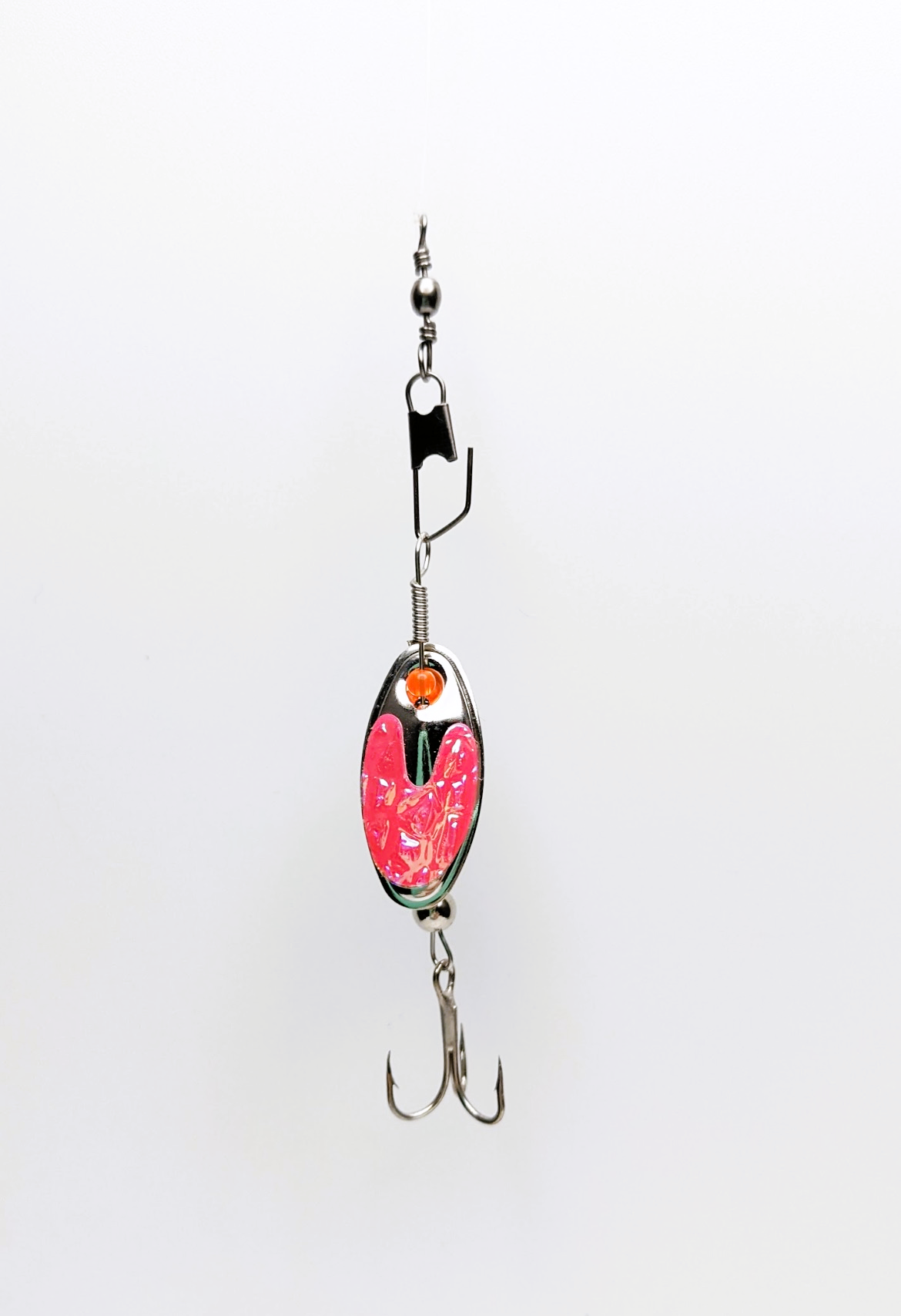 Pink Flash Nickle Lure-Small (#504P)