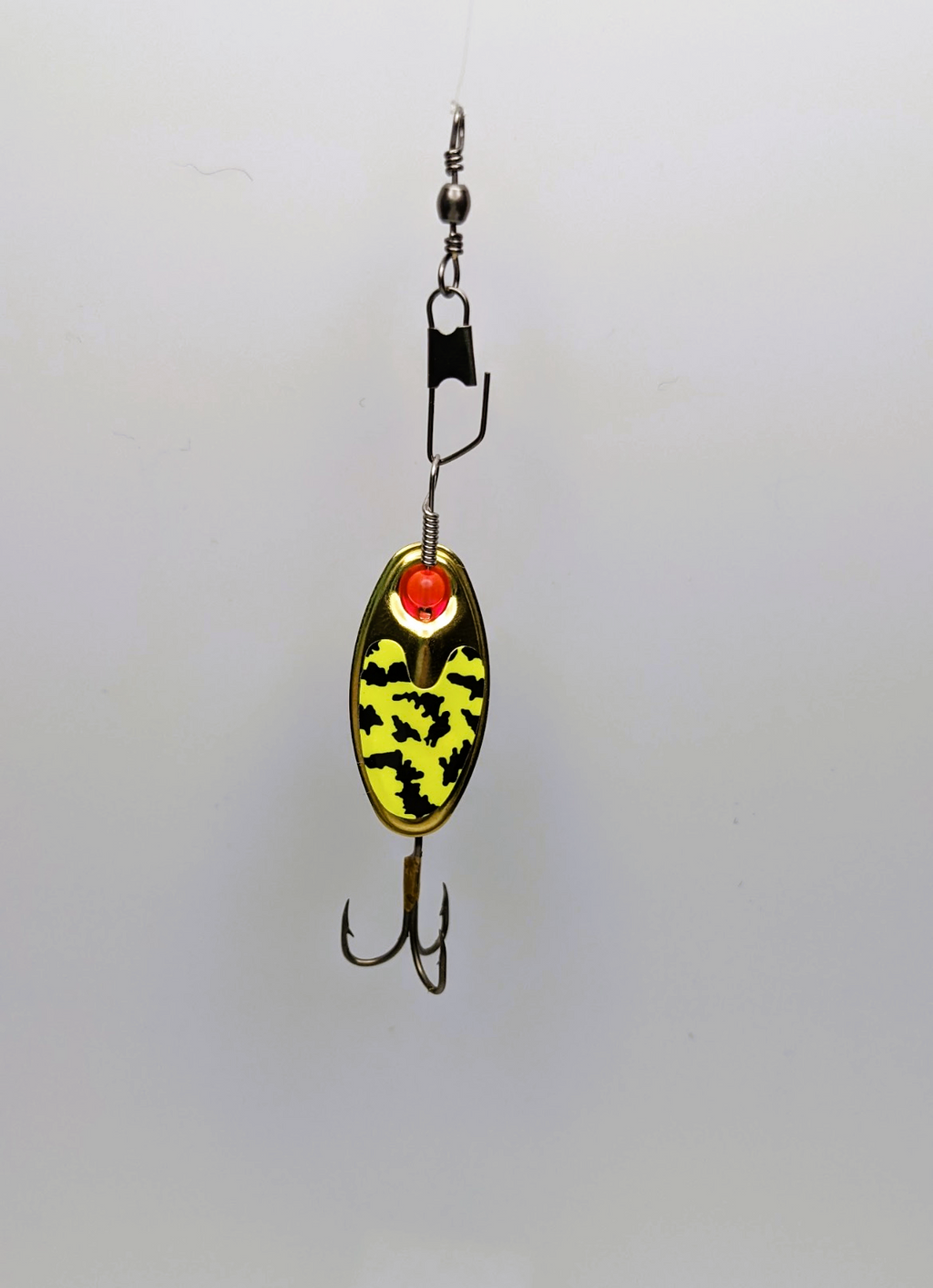 Chartreuse Tiger Brass Lure-Large (#507C)