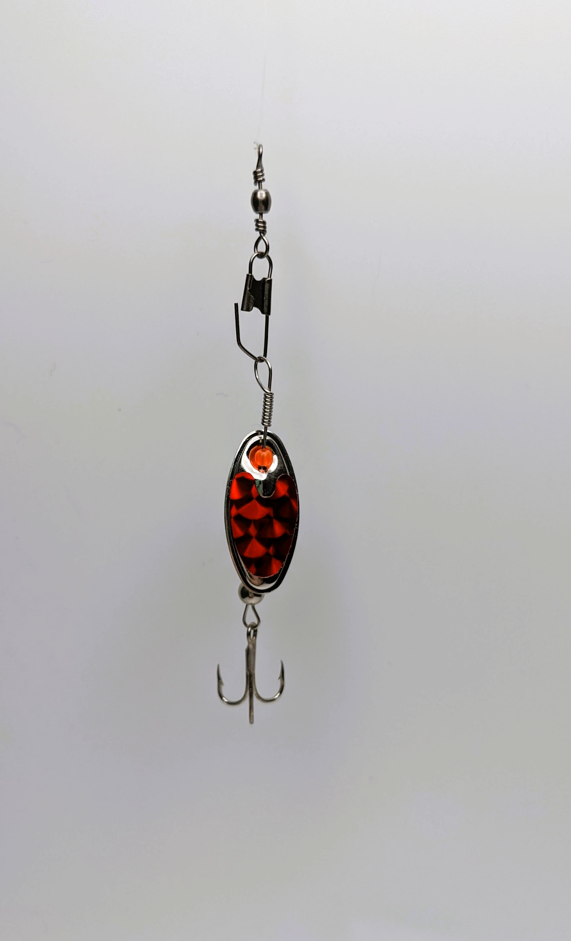 Red Nickle Blade Lure-Large (#508R)