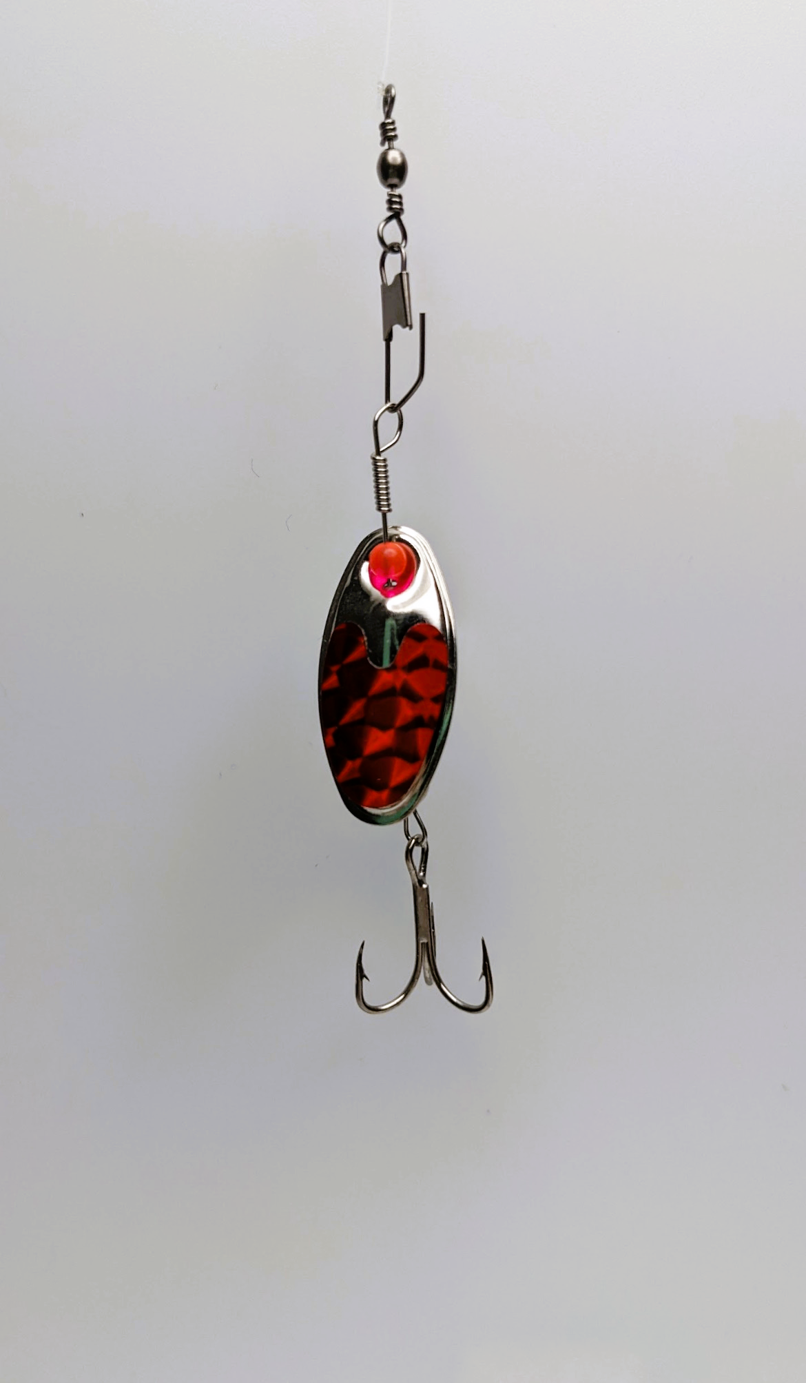 Red Nickle Blade Lure-Large (#508R)