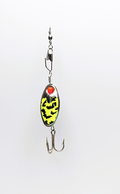 Chartreause Tiger Nickle Blade Lure-Large (#508C)