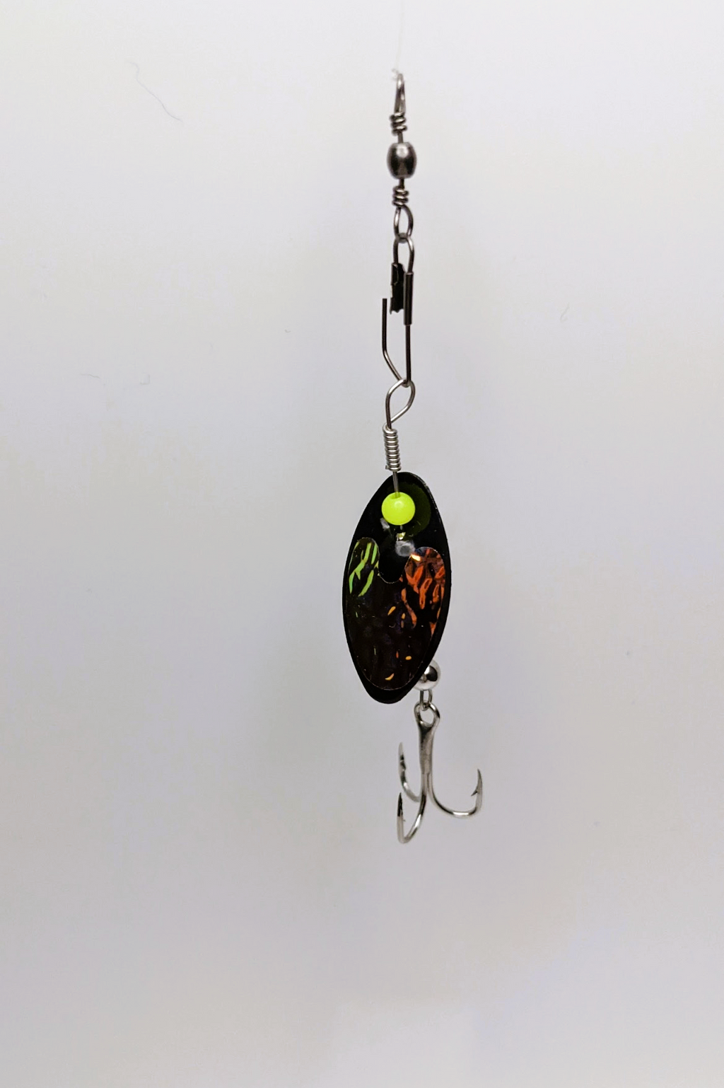 Orange Chartreuse Nickle Blade Lure-Large (#512IROC)