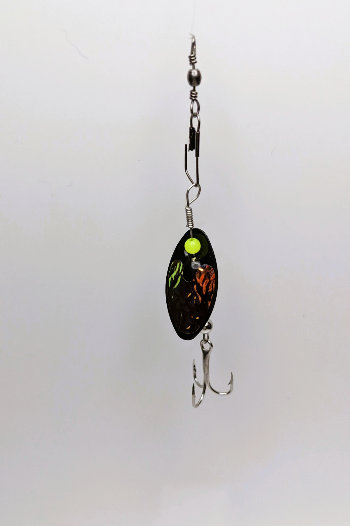 Orange Chartreuse Nickle Blade Lure-Large (#512IROC)