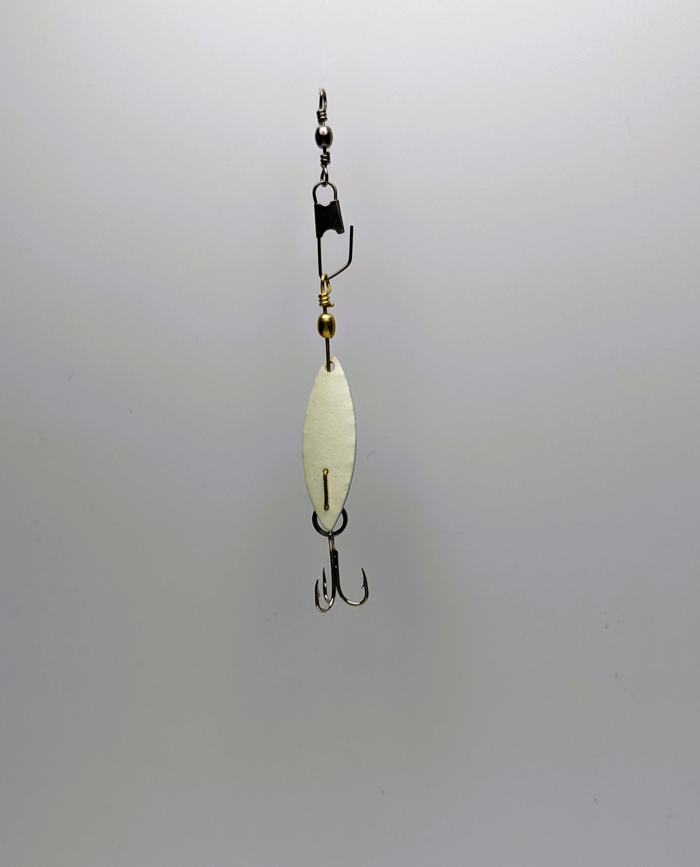 White Glow-in-the-Dark Dynamacs Trolling Spoon (#20700)