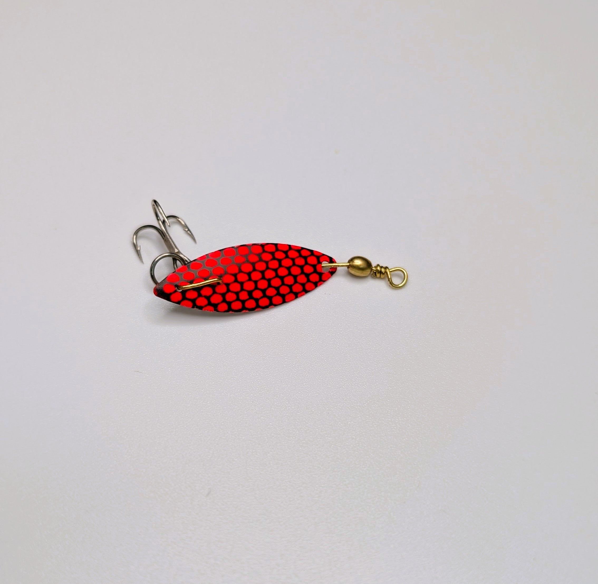 Dynamacs Trolling Spoon–Red/Black Honeycomb (#20709)
