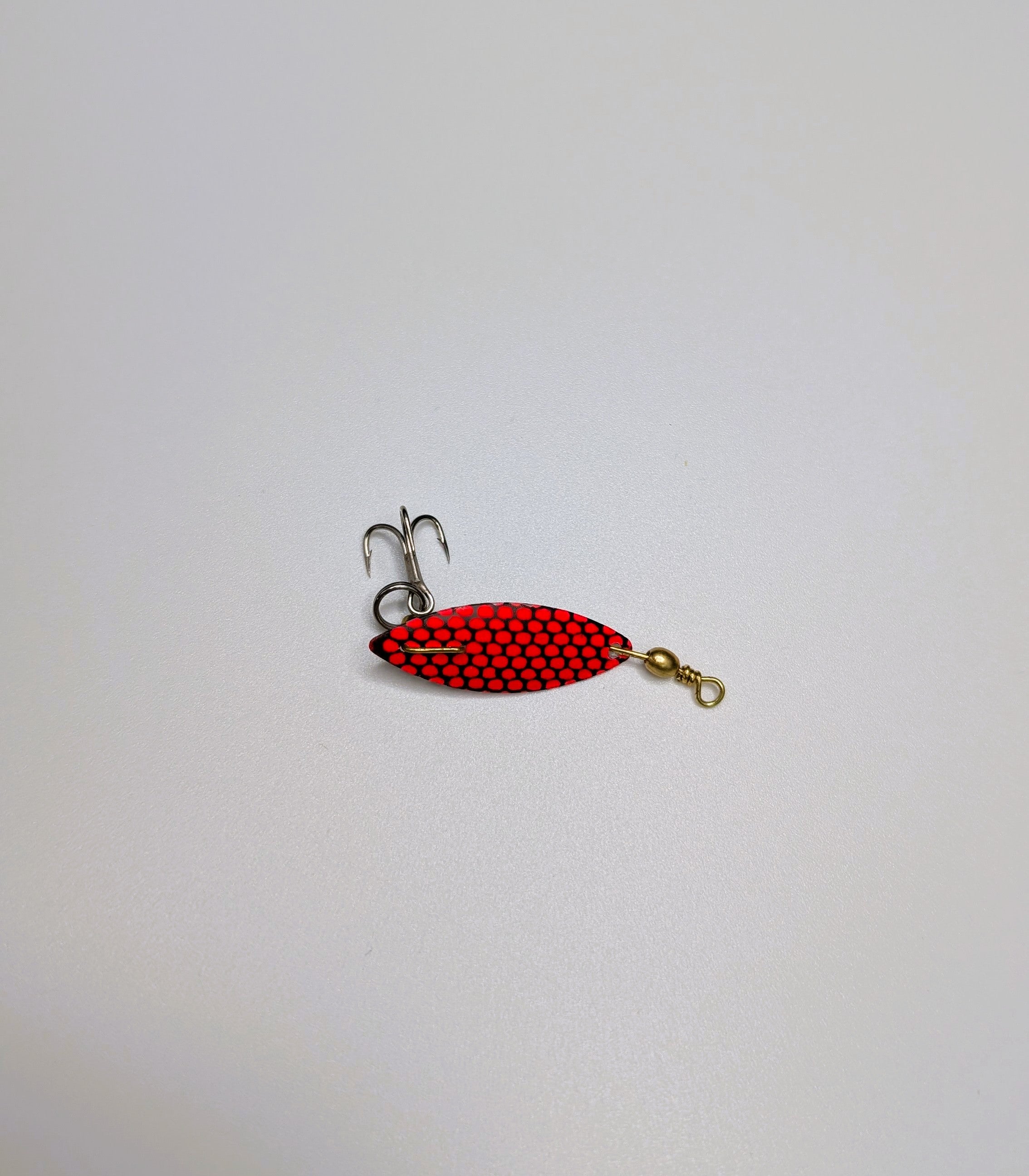 Dynamacs Trolling Spoon–Red/Black Honeycomb (#20709)