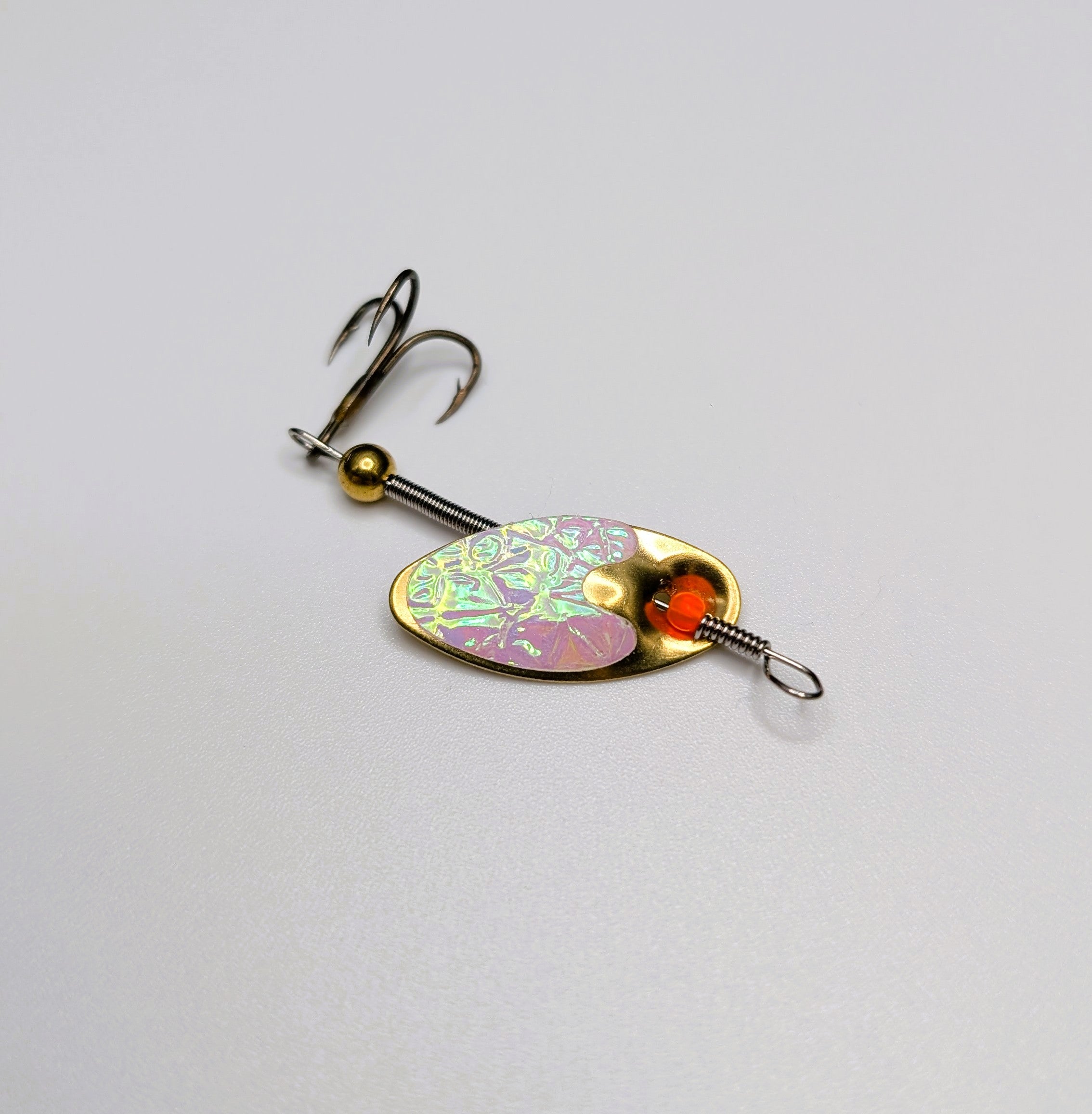 Glow‑Flash Brass Lure (#505)