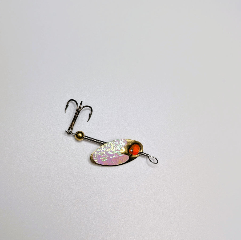 Glow‑Flash Brass Lure (#505)
