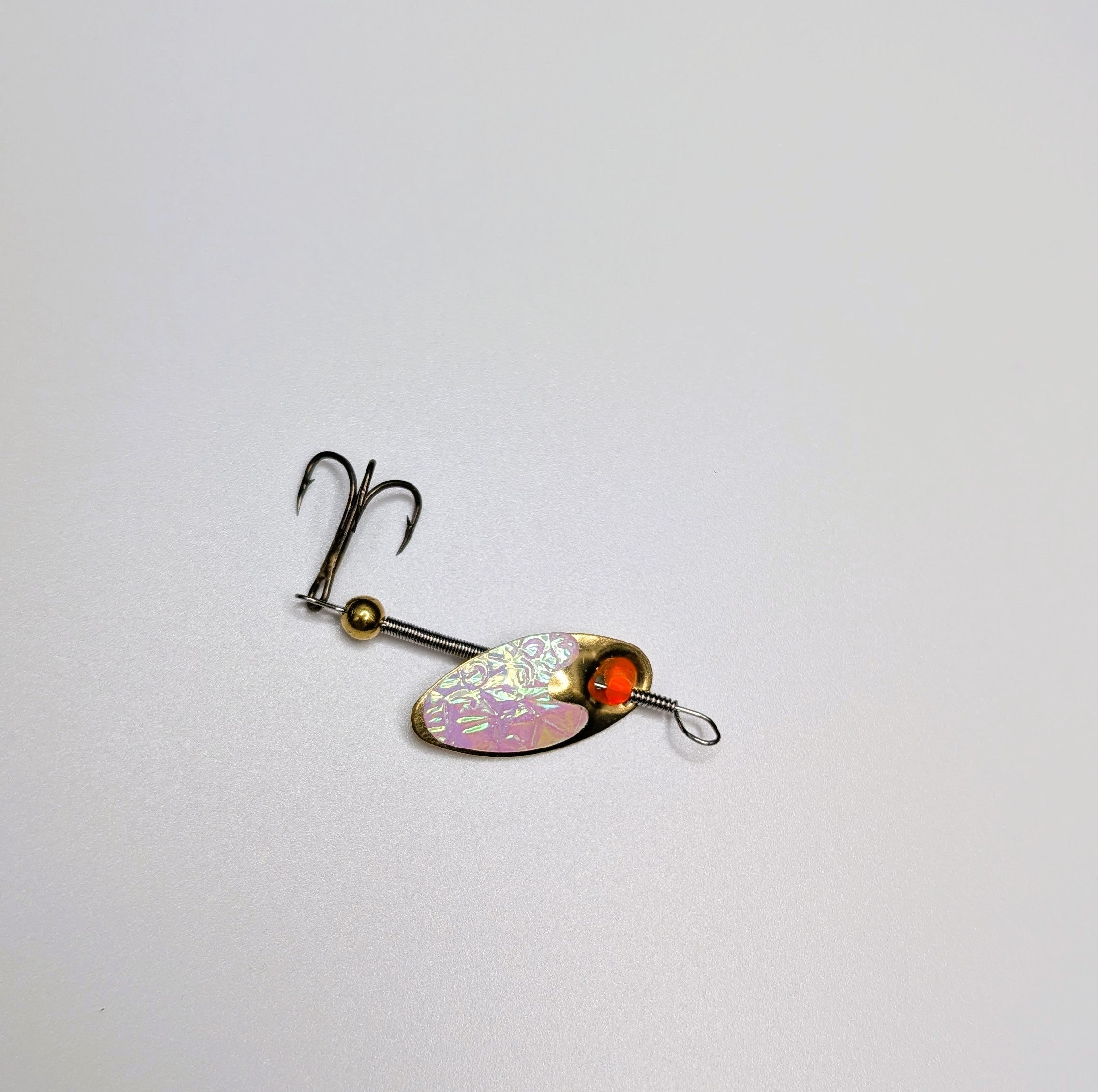 Glow‑Flash Brass Lure (#505)
