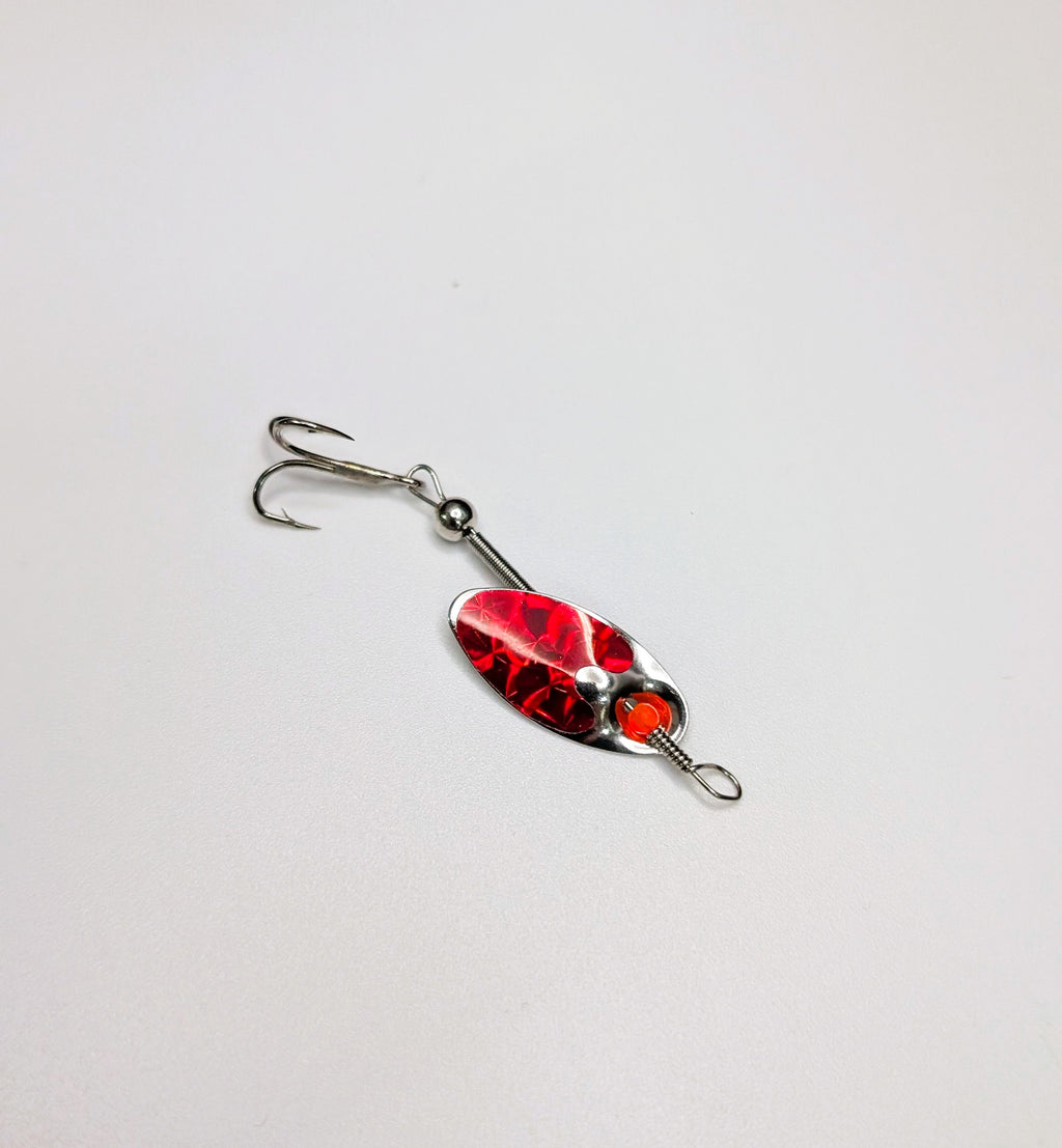 Red Flash Nickle Lure-Small (#504R)